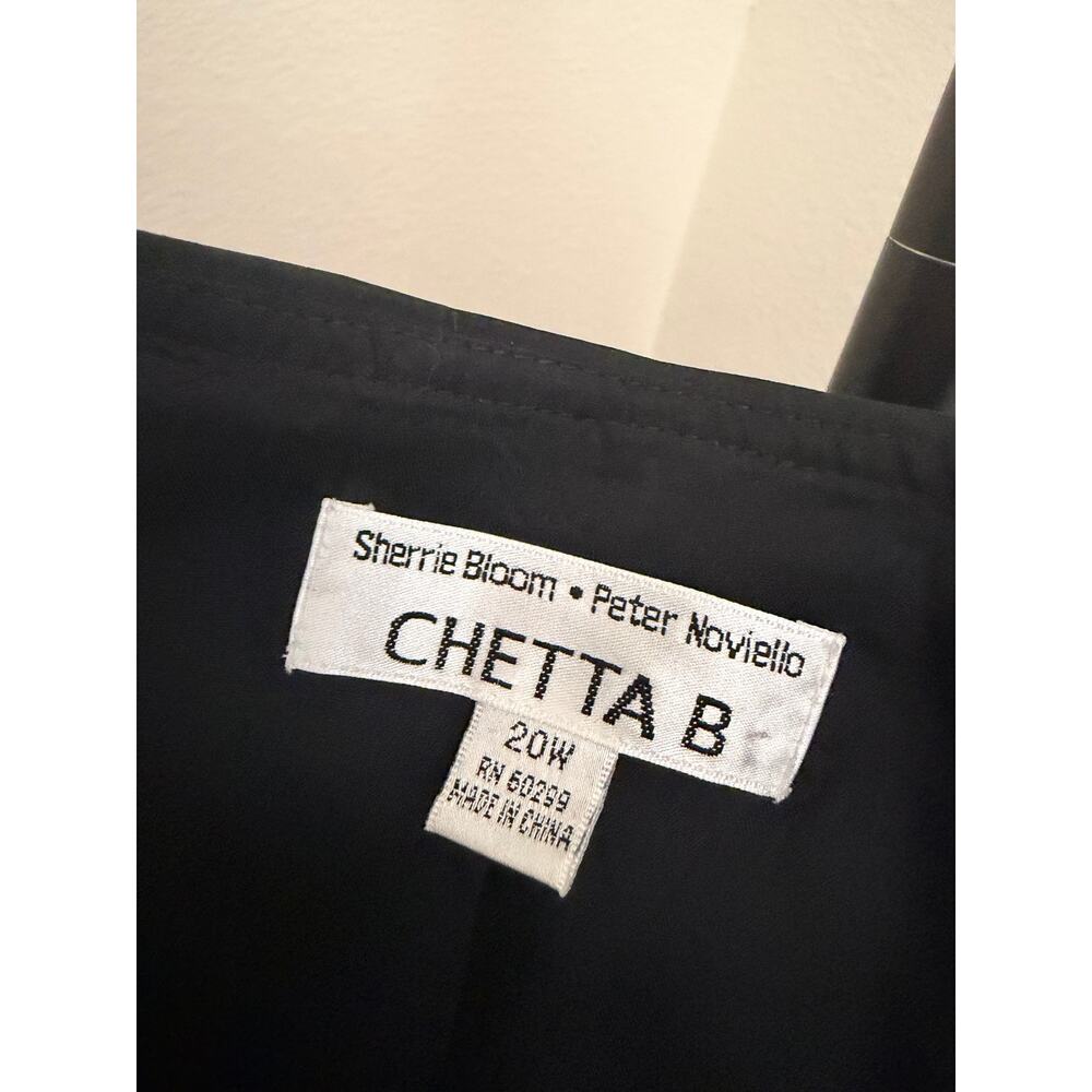 Stunning 100% silk black chetta B Sherrie bloom blouse - Picture 3 of 5